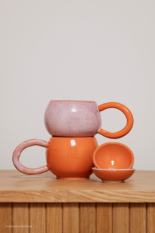 kubki Zestaw - Kubek z uchem i miseczka