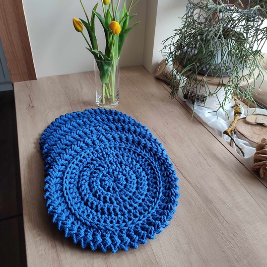 podkładki do kuchni Podkładka boho ze sznurka bawełnianego 32cm