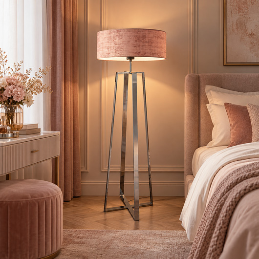 lampy podłogowe Ekskluzywna lampa podłogowa do salonu MOSS VELUR KIDS