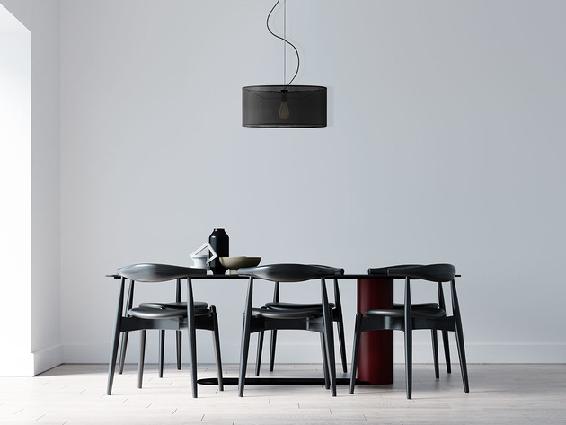 lampy wiszące Designerska lampa wisząca do kuchni z ażurowym kloszem 40 cm HAJFA AŻUR