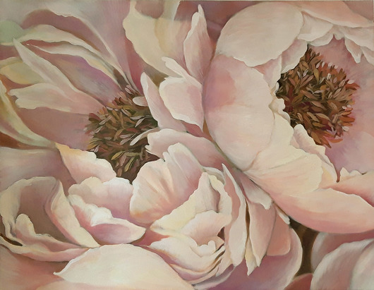 Obraz olejny" Peony II" Kotikon