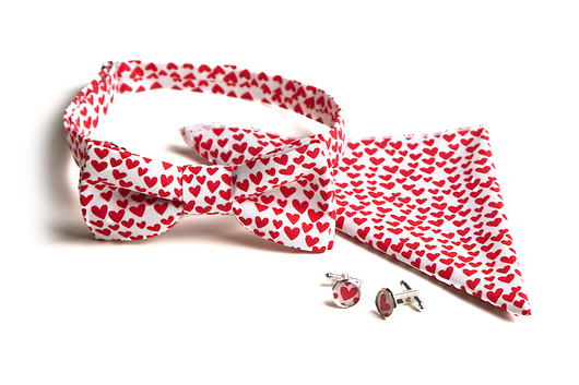 KOMPLET Mucha gotowa IN LOVE poszetka HisOutfit