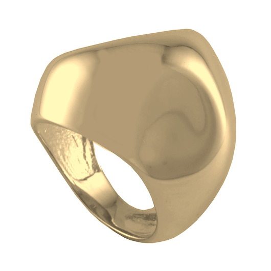 pierścionki złote Srebrny pozłacany pierścionek GEO
