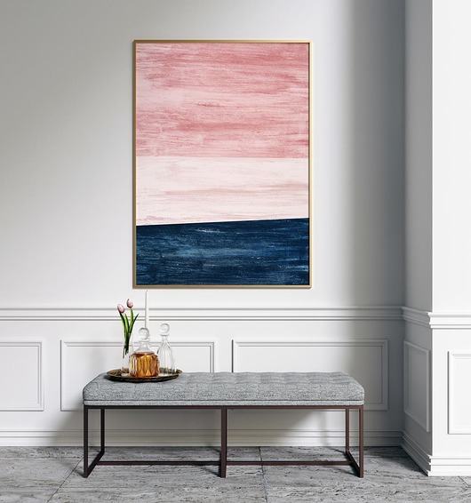 Różowy horyzont 50x70 cm - plakat B2 HOG STUDIO