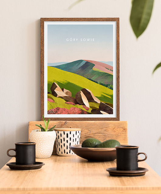 plakaty Malownicze Góry Sowie - plakat fine art