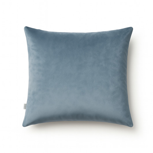 poduszki gładkie Szaroniebieska poszewka dekoracyjna z weluru