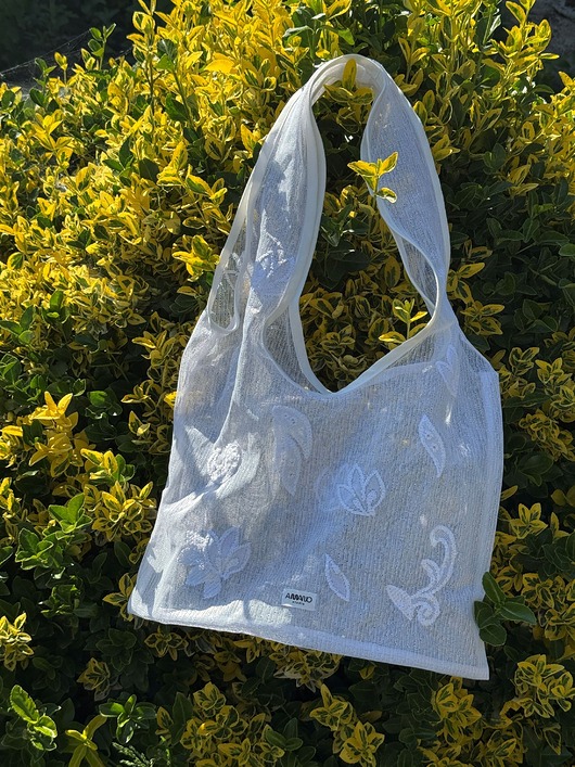 torby na ramię Upcycled lace bag