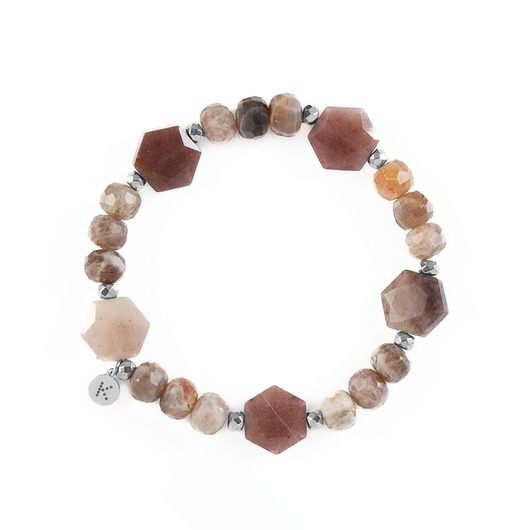 bransoletki z kamieni naturalnych Bransoletka z kamieni życia i nowych możliwości - Wersja Srebrna