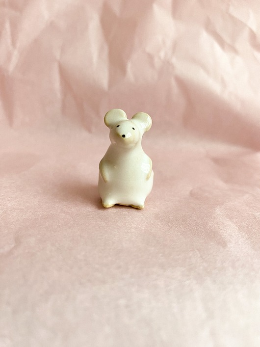 figurki i rzeźby Myszka ceramiczna