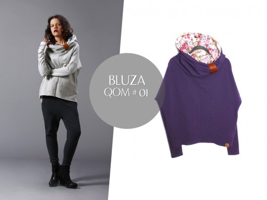 Nubee - QOM#01 - Bluza komin prosty  Nubee