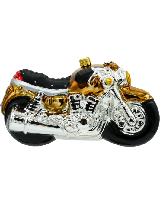 ozdoby choinkowe Bombka choinkowa: Motocykl: złoty
