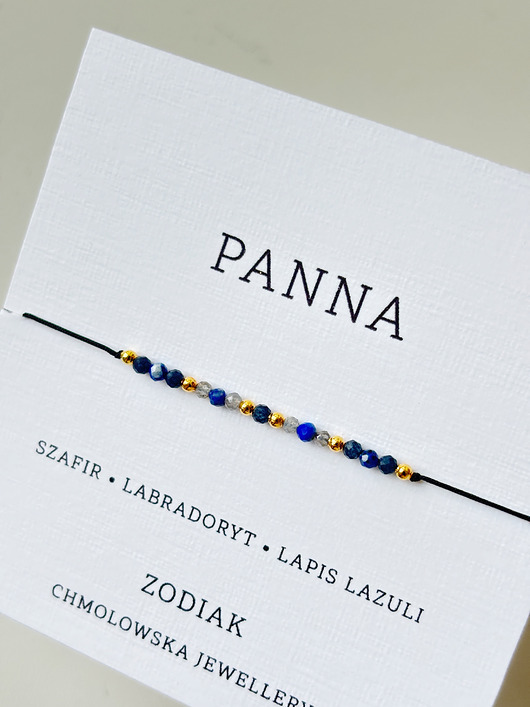 bransoletki na sznurku Zodiak bransoletka PANNA