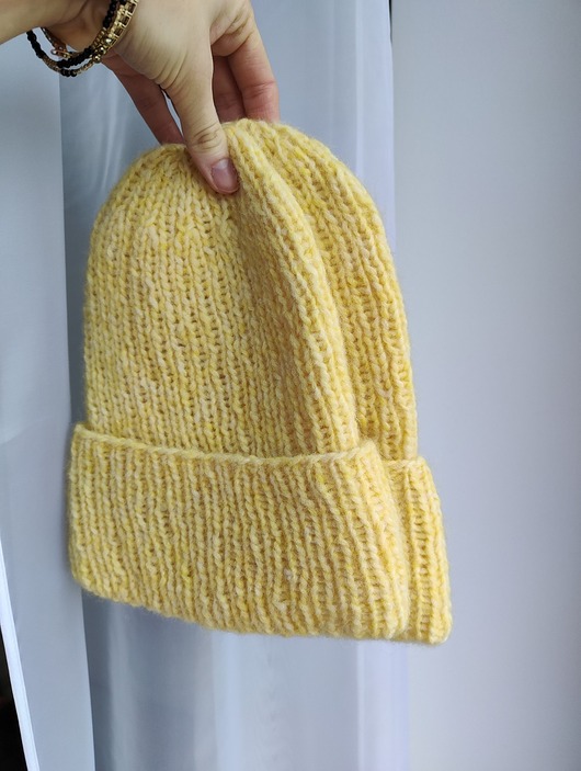 czapki damskie Czapka z wełny alpaki i merynosa butter yellow