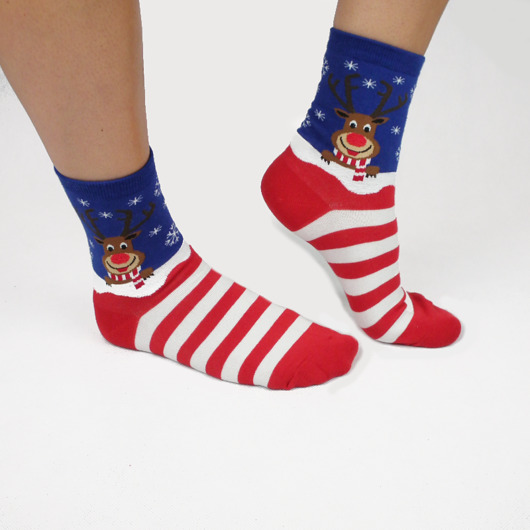 Skarpetki świąteczne w paski CandySox