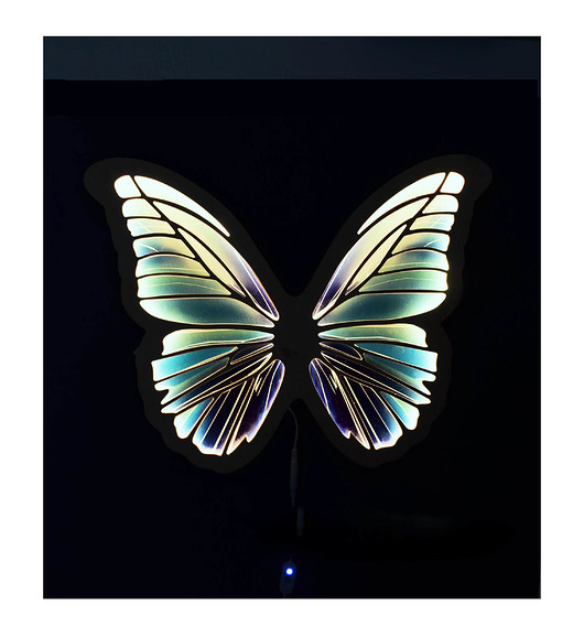 dekoracje świetlne Lampka UNKY Motyl lazurowy