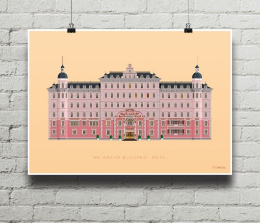 Grand Budapest Hotel - plakat A2 minimalmill