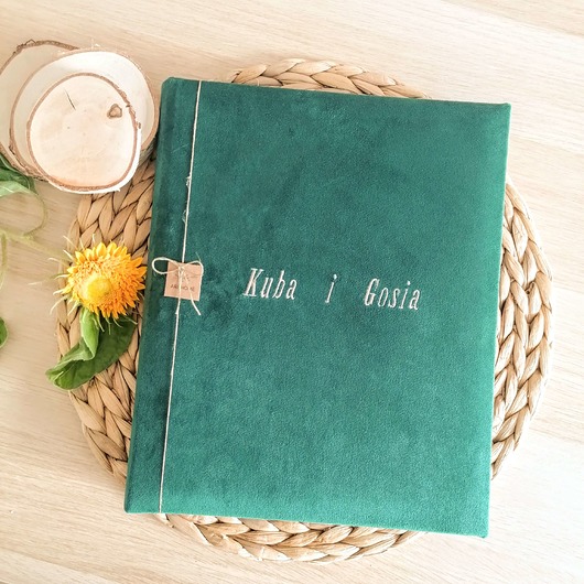 Pionowy ślubny,album spersonalizowanym haftem Albumy ARHome