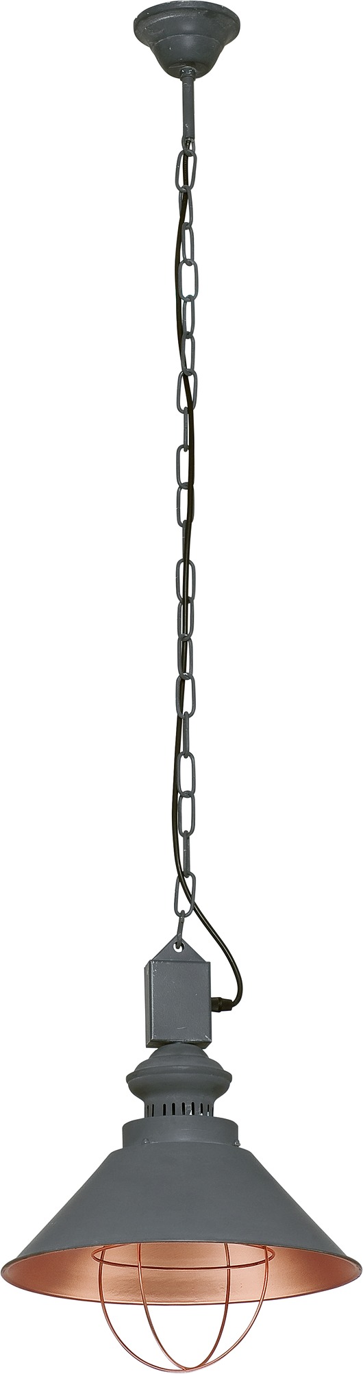 Lampa wisząca Industrial graphite MIA home