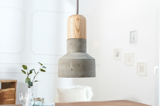 Lampa betonowa wisząca Fusion szara 20cm Home Design