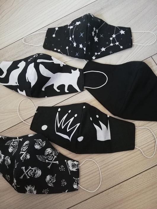 Maseczka wielorazowa dwuwarstwowa Atelier Malego Designu