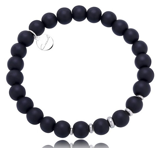 Bransoletka z onyksów i srebra 925 Coccola JEWELLERY