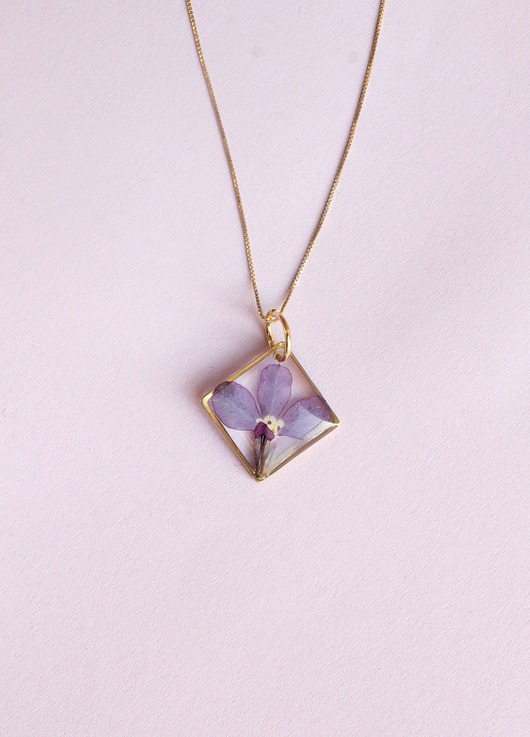 wisiorek z lobelią Flores Jewellery