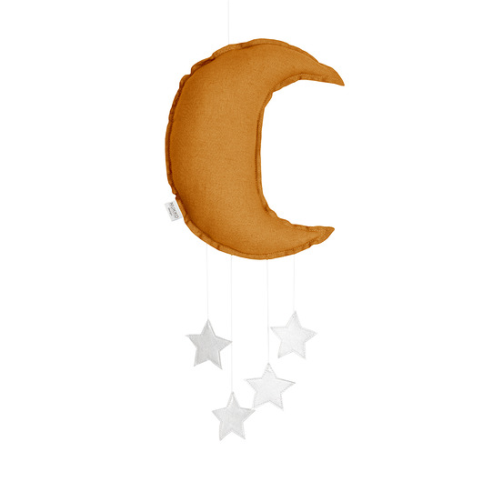 karuzele i girlandy do łóżeczka Mobil księżyc MUSZTARDA, mobil dla dziecka