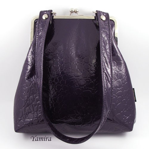 Torebka XL :: violet real leather :: yamira
