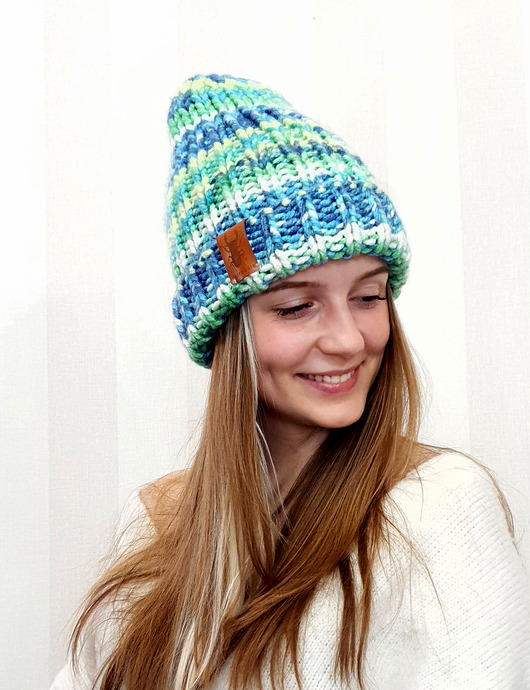 czapki damskie CZAPKA CHAPOOSIE Blue Mint