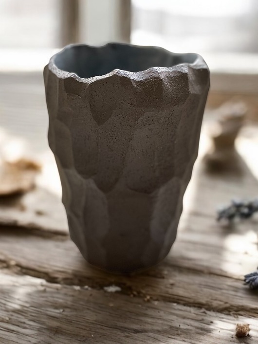 wazony Duży wazon na kwiaty, dekoracyjny obiekt ceramiczny, styl minimalistyczny