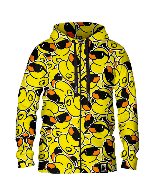 bluza z kapturem damska Damska Bluza Expres Zamek DR.CROW Kaczki