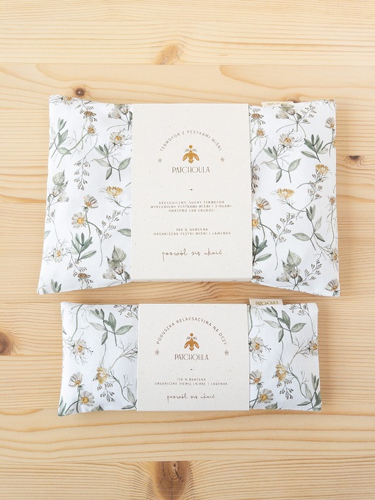 akcesoria do jogi Naturalny duet - poduszka relaksacyjna na oczy i termofor z pestkami wiśni