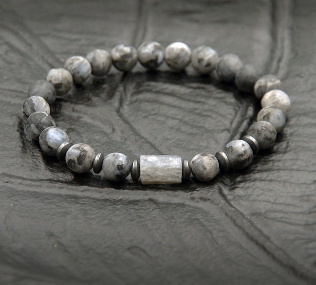 biżuteria męska ENERGIA, KONCENTRACJA, oczyszczenie - labradoryt