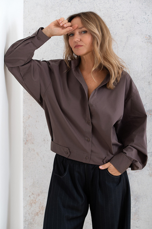 koszule damskie  Koszula bomberka z bawełny Frida