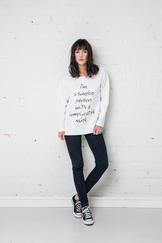 SIMPLE PERSON Bluza Oversize GAU great as You