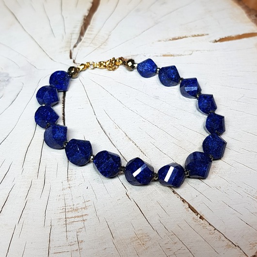 bransoletki z kamieni naturalnych Bransoletka lapis lazuli ( b36)