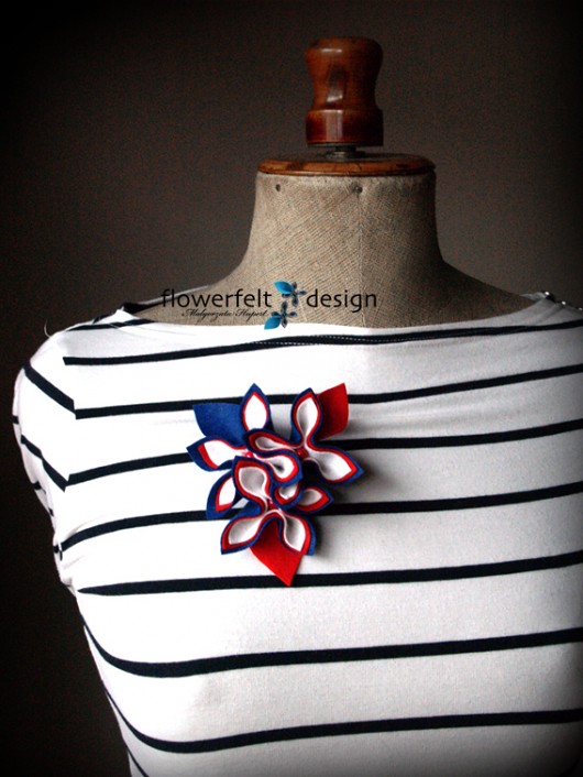 Marinne Brooch FlowerFelt Design