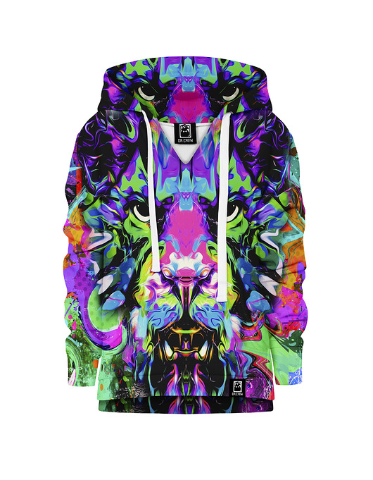 bluzy dla chłopców Bluza Kolorowy tygrys