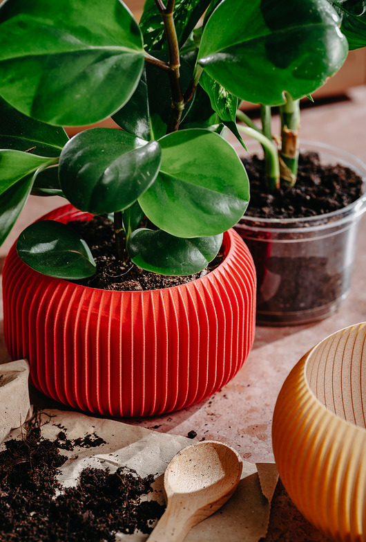 doniczki Średnia doniczka 71P03.500.RED / eko / zero waste / minimalizm