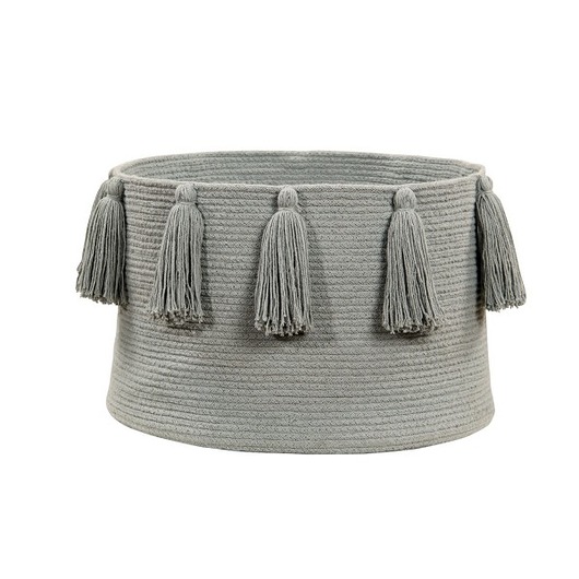 kosze do przechowywania Kosz Tassels Light Grey Lorena Canals