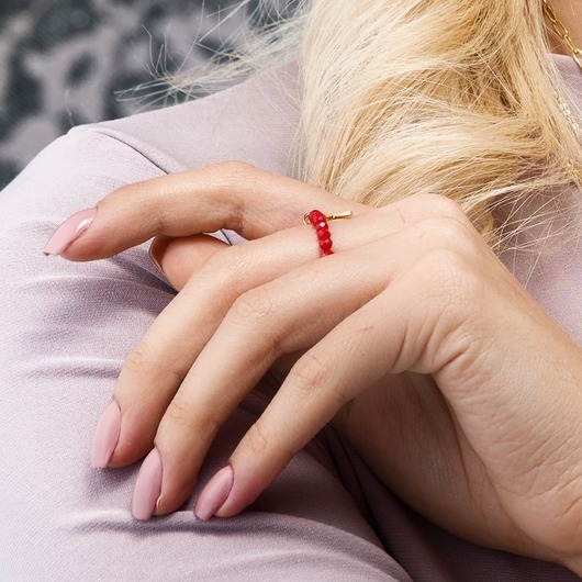 pierścionki elastyczne Pierścionek Red Goldie