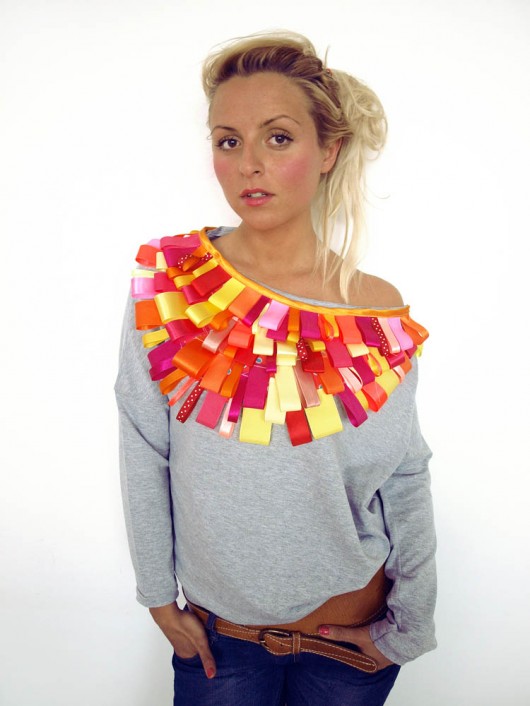 Bluza FUNKY szara, różowa by Sysia S M Benni
