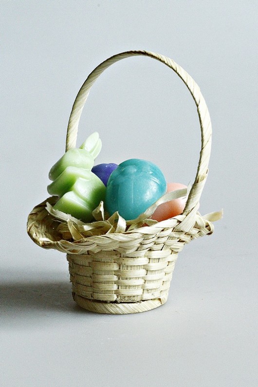 Zestaw mydełek w koszyczku wielkanocnym Nikka handmade