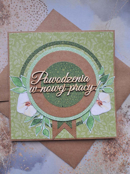 kartki scrapbooking Kartka na pożegnanie w pracy/odejście z pracy