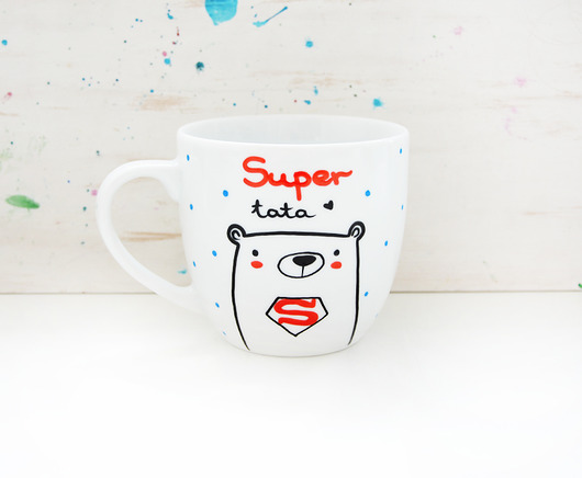 Super Tata-   kubek porcelanowy XL miamilu