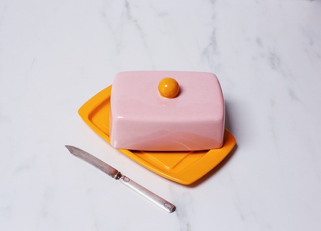 kuchnia - różne Maselnica ceramiczna Candy Orange