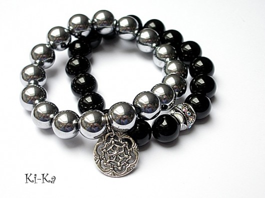 Zamówienie. Black and silver - duo KiKa pracownia