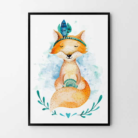 Plakat Lisek 50x70cm B2 HOG STUDIO