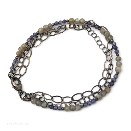 Promocja - Labradoryt i Iolit w łańcuchach MAREMI Jewelry