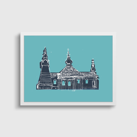 plakaty Plakat Cerkiew 70x50 cm